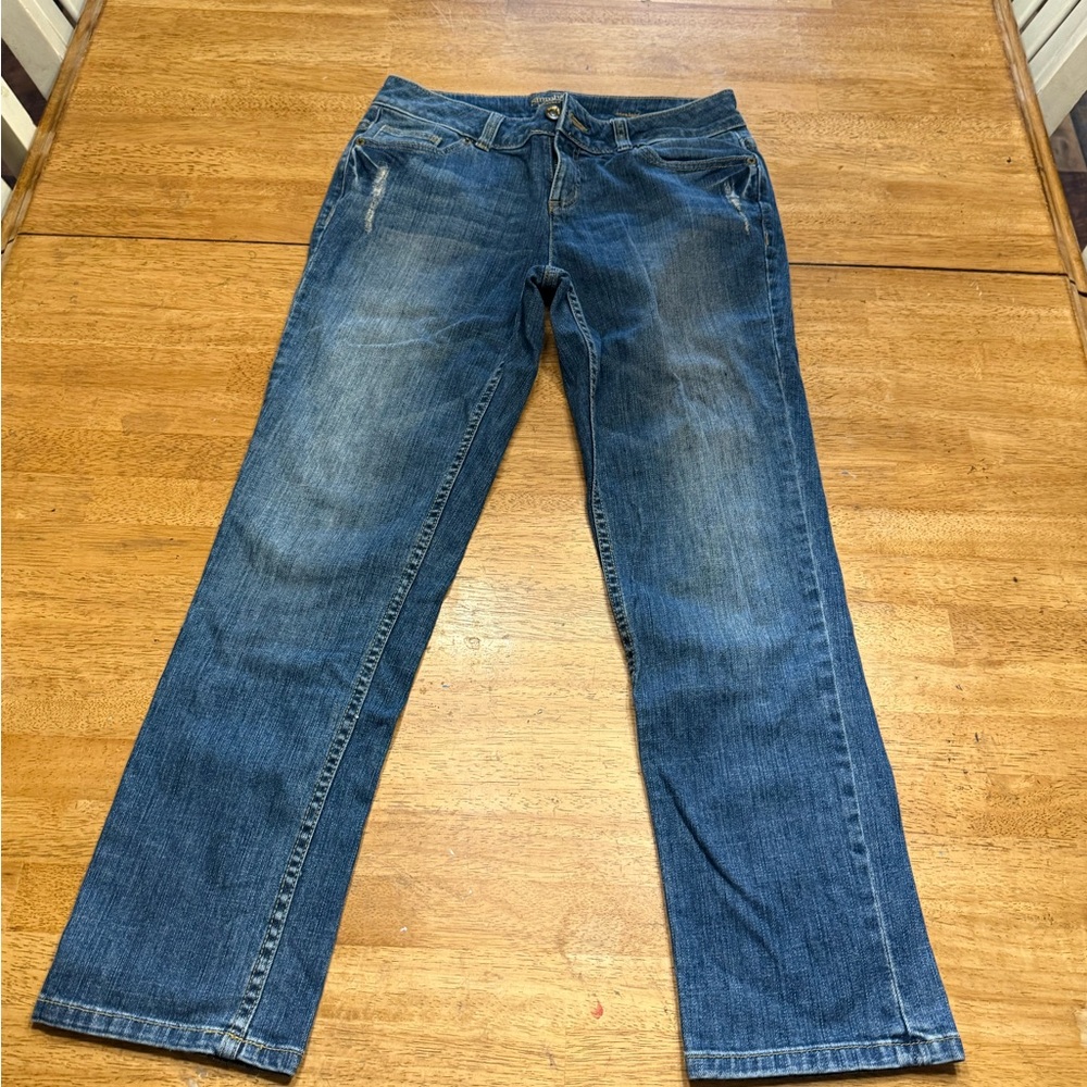 Simply Vera, Vera Wang Classic Blue Women's Straight Jeans, Petite